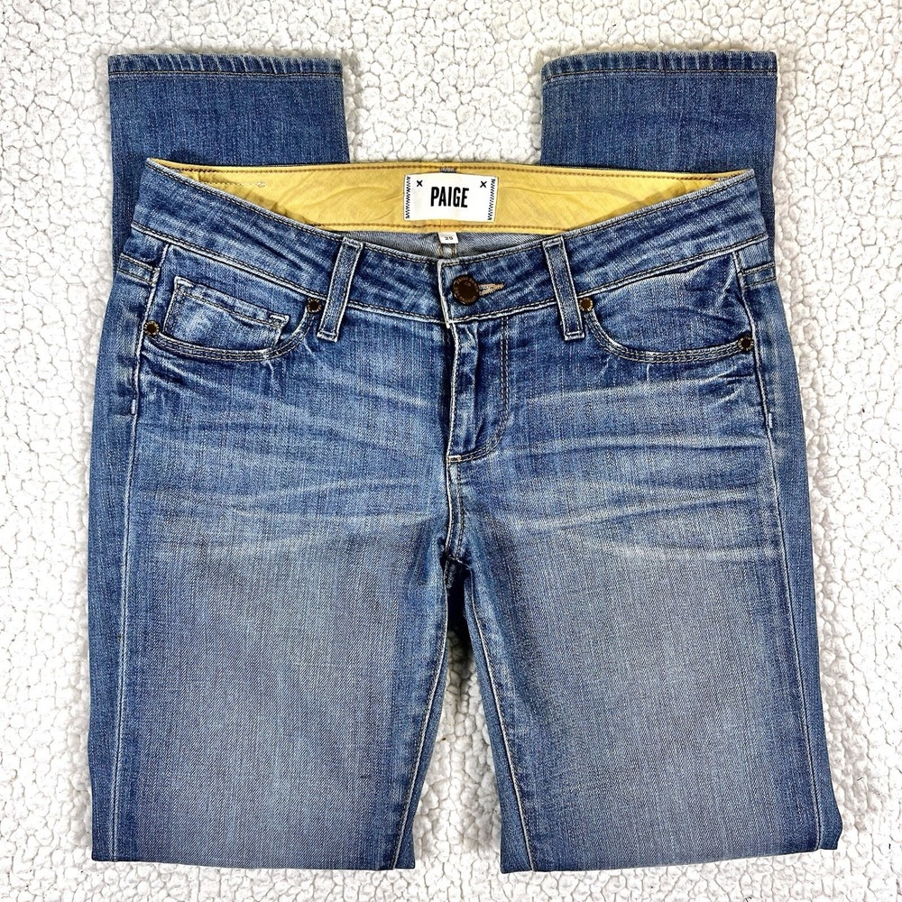 Paige Jeans Women's Size 25 (Actual 29x28) Blue Skyline Ankle‎ Peg